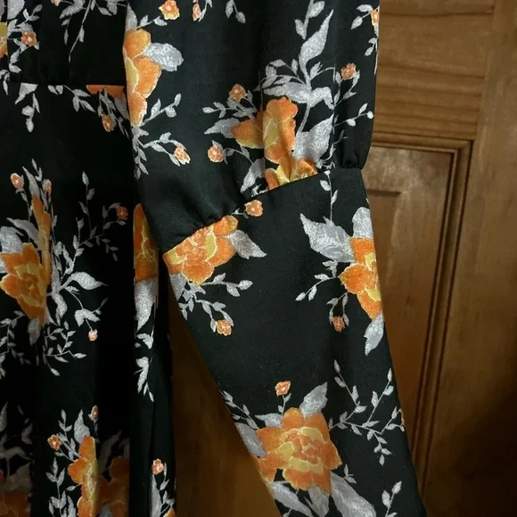 Free People Black Floral Parker Dress - Picture 5 of 9